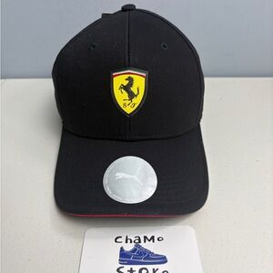 Ferrari Kid's Classic Logo Cap Black OSFA